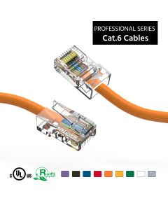 0.5Ft Cat6 UTP Ethernet Network Non Booted Cable Orange