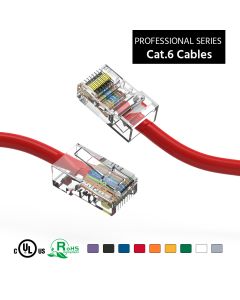1Ft Cat6 UTP Ethernet Network Non Booted Cable Red