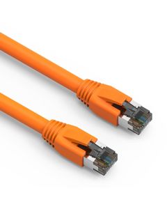 0.5Ft Cat.8 S/FTP Ethernet Network Cable Orange 24AWG