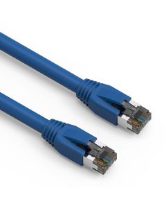 1Ft Cat.8 S/FTP Ethernet Network Cable Blue 24AWG