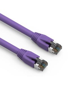 1Ft Cat.8 S/FTP Ethernet Network Cable Purple 24AWG