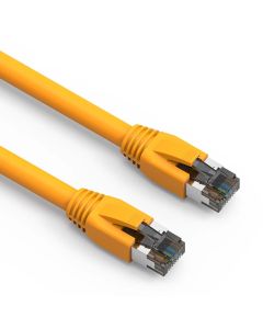 2Ft Cat.8 S/FTP Ethernet Network Cable Yellow 24AWG