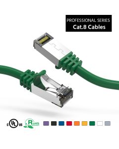 0.5Ft Cat.8 S/FTP Ethernet Network Cable Green 26AWG