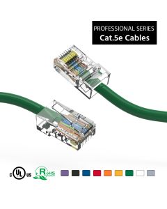 3Ft Cat5E UTP Ethernet Network Non Booted Cable Green