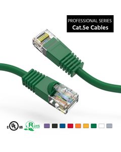 2Ft Cat5E UTP Ethernet Network Booted Cable Green