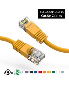 1.5Ft Cat5E UTP Ethernet Network Booted Cable Yellow