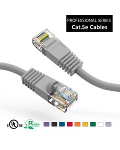 35Ft Cat5E UTP Ethernet Network Booted Cable Gray