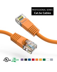 35Ft Cat5E UTP Ethernet Network Booted Cable Orange
