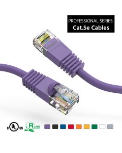 35Ft Cat5E UTP Ethernet Network Booted Cable Purple