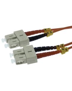 1m SC/UPC-SC/UPC OM1 Multimode Duplex OFNR 2.0mm Fiber Optic Patch Cable