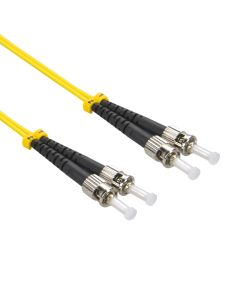 1m ST/UPC-ST/UPC Singlemode Duplex OFNR 3.0mm Fiber Optic Patch Cable