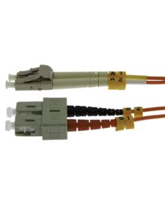 7m LC/UPC SC/UPC OM1 Multimode Duplex Fiber Optic Patch Cable