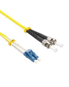 7m LC/UPC-ST/UPC Singlemode Duplex OFNR 2.0mm Fiber Optic Patch Cable