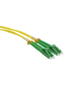 1m LC/APC LC/APC Singlemode Duplex OFNR 2.0mm Fiber Optic Patch Cable