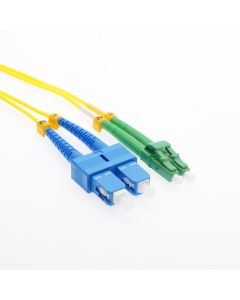 1m SC/UPC-LC/APC Singlemode Duplex OFNR 2.0mm Fiber Optic Patch Cable