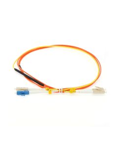 1m Singlemode LC to OM1 LC Duplex Mode Conditioning Fiber Optic Patch Cable