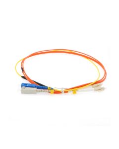 3m Singlemode SC to OM1 LC Duplex Mode Conditioning Fiber Optic Patch Cable