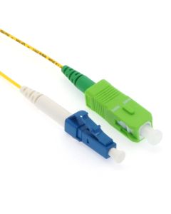 3m LC/UPC-SC/APC Singlemode Simplex 1.2mm Slim Fiber Optic Patch Cable with Short Boot