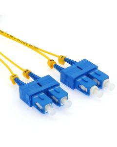 2m SC/UPC-SC/UPC Singlemode Simplex 1.6mm Slim Fiber Optic Patch Cable with Short Boot