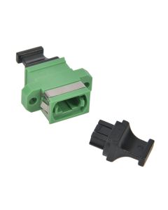 MPO/APC Singlemode Adapter Key-Up/Key-Down with Flange Green