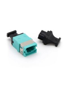 MPO Multimode OM3 Adapter Key-Up/Key-Down without Flange Aqua