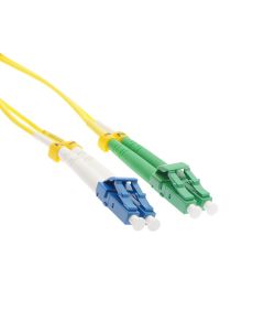 1m LC/UPC-LC/APC Singlemode Duplex OFNR 2.0mm Fiber Optic Patch Cable