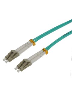1m LC/UPC-LC/UPC Armored OM3 Duplex Fiber Optic Cable