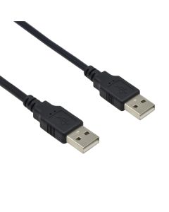 3Ft A-Male to A-Male USB2.0 Cable Black