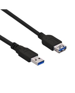 3Ft USB3.0 A-Male to A-Female Cable Black
