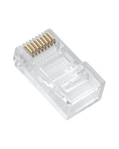 RJ45 (8P8C) Plug for Stranded Flat Wire 100pk