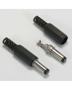 2.1mm/5.5mm Round Plug Solder Type
