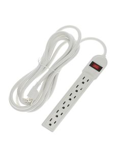 12Ft 6-Outlet Surge Protector 14AWG/3, 15A, 90J