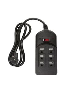 4Ft 6 Outlet Surge Protector With ENI/RFI Filter 750J 120V 15A