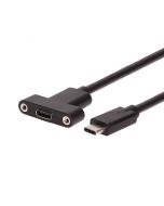 USB 3.2 Gen 2 Type-C Male to Female High Quality Panel Mount Cable 36 inch
